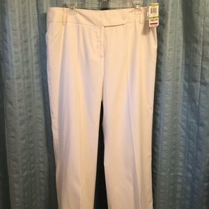 INC International Concepts Silk/Cotton Cuffed Pants Size 14 NWT